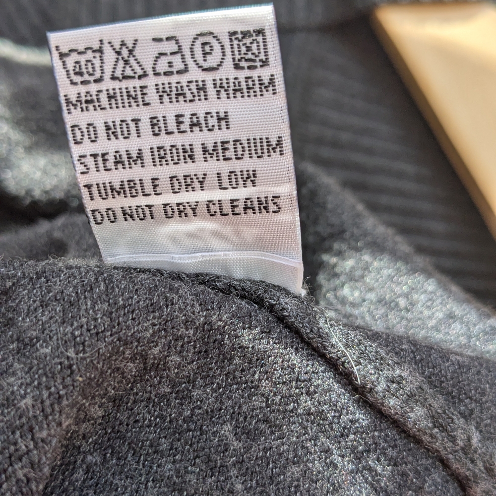 Cielo Dark Gray Open Front Cardigan M - Picture 7 of 7